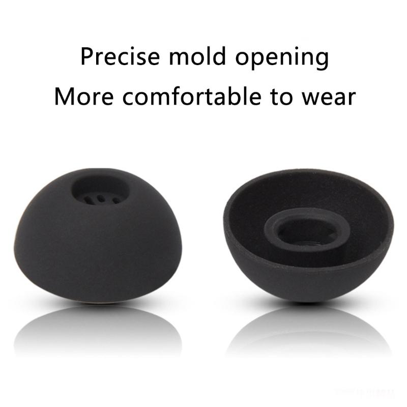 Sweatproof Silicone Earpieces Earbud Covers Sleeve Long Wear Comfort Soft Ear Tips, Noise Isolating for Buds 3 Earphones