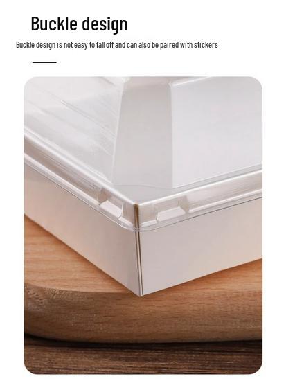 Rousong Xiaobei Pastry Box: Oil-Proof Takeout Container for Desserts, Snow Mei Niang, Puffs, and Cake Rolls.