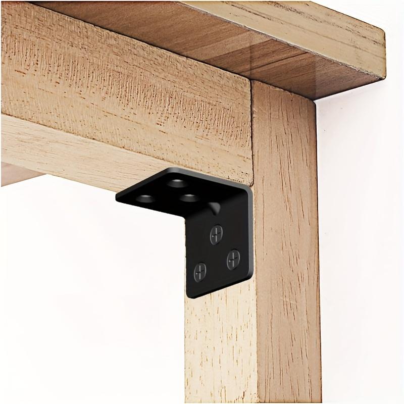 Stainless Steel L-Shaped Shelf Brackets - Heavy Duty, Adjustable, Waterproof & Sandproof with Screws for Industrial Use