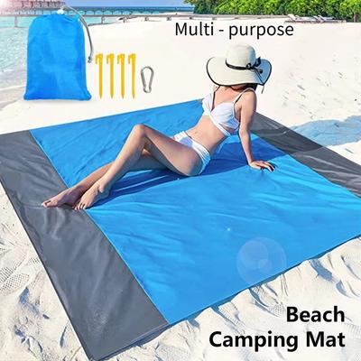 Opvouwbare Draagbare Strandmat voor Buiten, Kampeermat, Vochtbestendige Strandmat, Picknickkleed, Vloermat, Tentvloermat