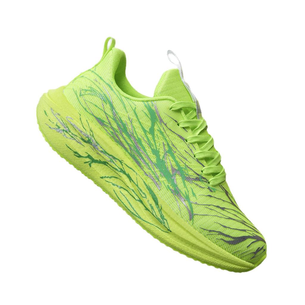 Color Couple Running Shoes New Carbon Plate Shock Absorption Ultra-light Men's and Women's Sports Shoes Student Military Training Breathable Shoes