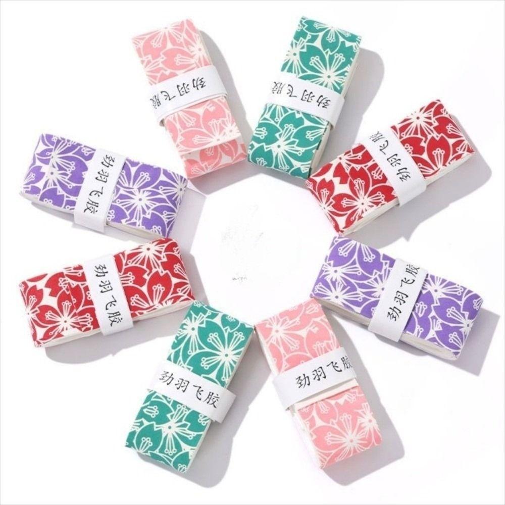 Sakura Print Badminton Racket Grips Wrap Non-Slip Tennis Racket Grip Tape  Racquet Supplies