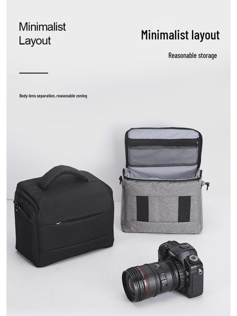 Profesjonalna torba na aparat DSLR dla Canon, Nikon, Sony - Jednoramienna Unisex dla lustrzanek i bezlusterkowców