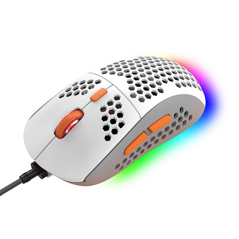 Souris Filaire Lumière Rgb Nid d'Abeille Souris Gaming Usb Bureau PC Ordinateurs Aouse