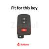 For Toyota Rav4 Camry Prius Chr Aygo Corolla Yaris Land Cruiser Highlander Prado Auris Avalon Tpu Car Key Case Cover Shell Fob