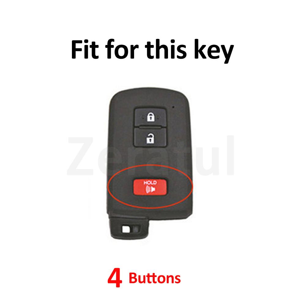 For Toyota Rav4 Camry Prius Chr Aygo Corolla Yaris Land Cruiser Highlander Prado Auris Avalon Tpu Car Key Case Cover Shell Fob