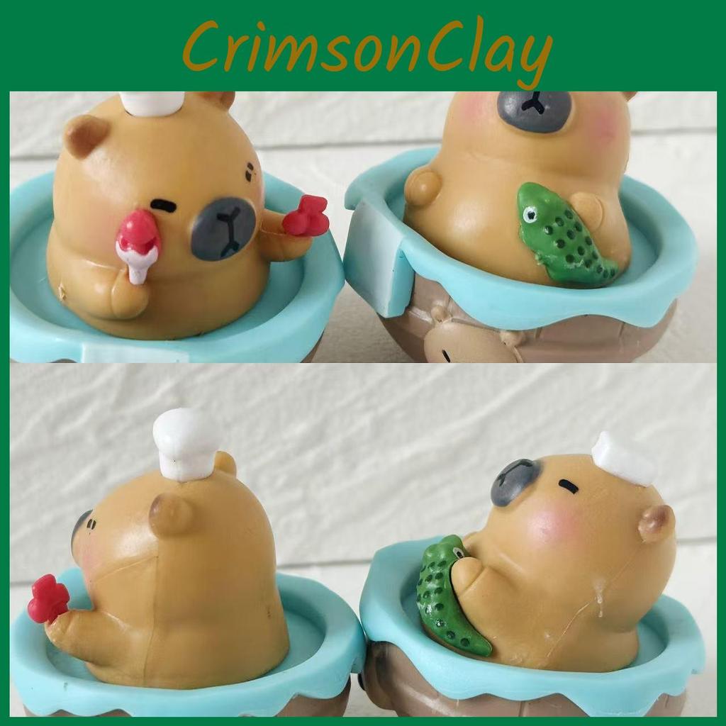 Fun Capybara Desk Toy With Pvc Build For Home And Car Decor