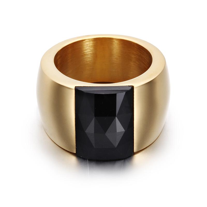 2026 Jewelry, Multi-color Personalized Ring, Simple Fashion Atmosphere Women's Glass Gold Ring