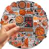 50 Basketball-Sticker für Laptops, Handys, Planer & mehr - Wasserdicht & Dekorativ