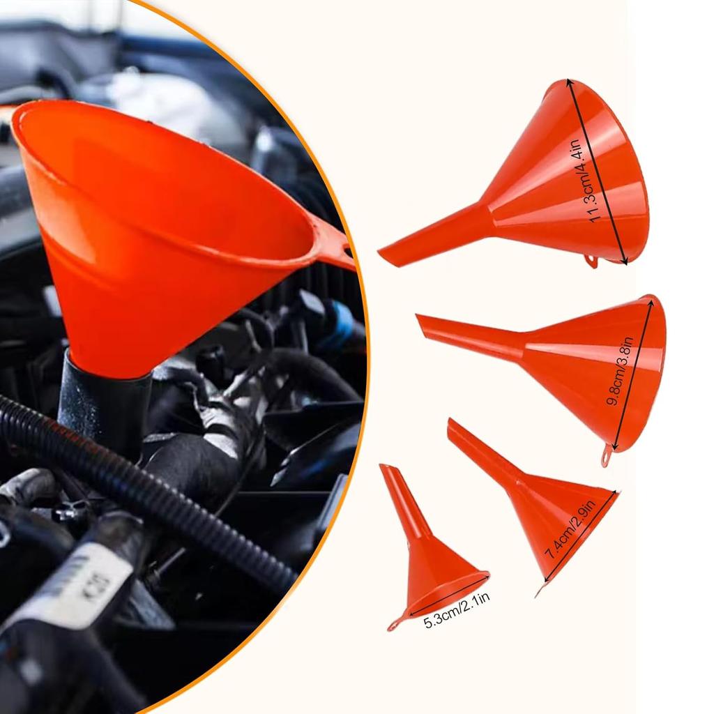 Automotive Refueling Set 10 Pack,Features A Wide-Mouth Oil Funnel, Snap-On Design, Hands-Free Long Neck, And Flexible Right-Angle Oil Funnel For