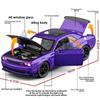 1:32 Hellcat Simulation Alloy Sports Car Model Sound and Light Pull Back Toy Car Ornament