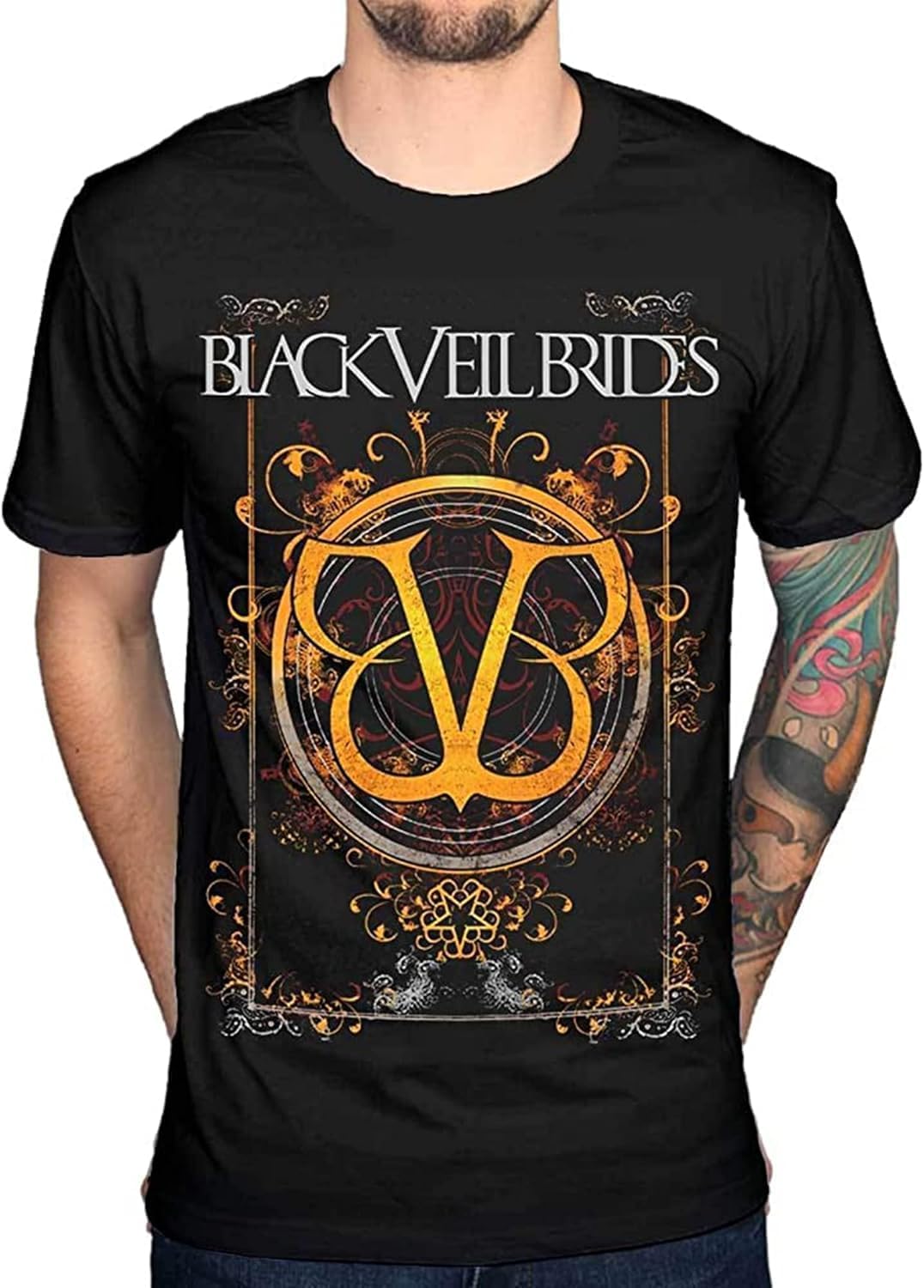 Black Veil Brides Class T-Shirt BVB Rock Band Church Wild Ones Skull XXL