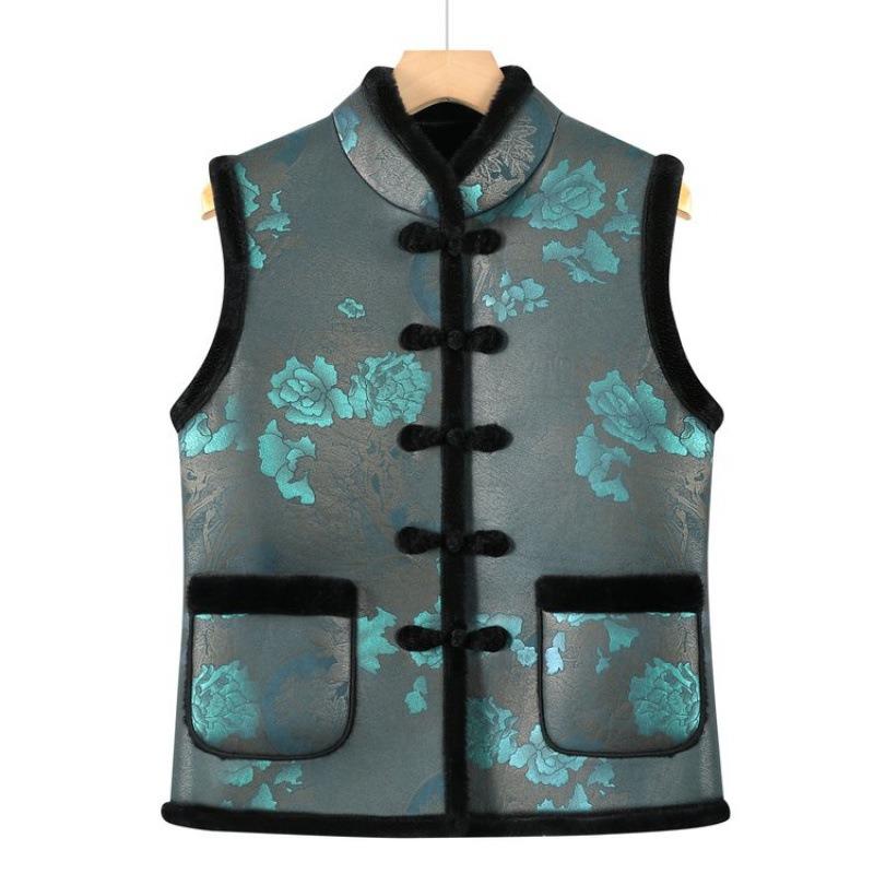 

Women s clothing winter autumn and winter velvet new thickened vest vest jacket integrated vest women 6XL [Recommended 160-82.5kg] синій