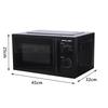 20L/25L Multi-functional Home Microwave Oven with Turntable and Mechanical Knob