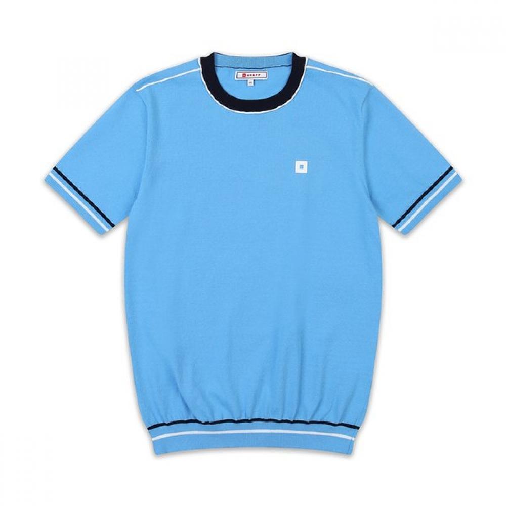 Onoff Men S Round Short Sleeve Knit Of2702ga Blue BLUE/54