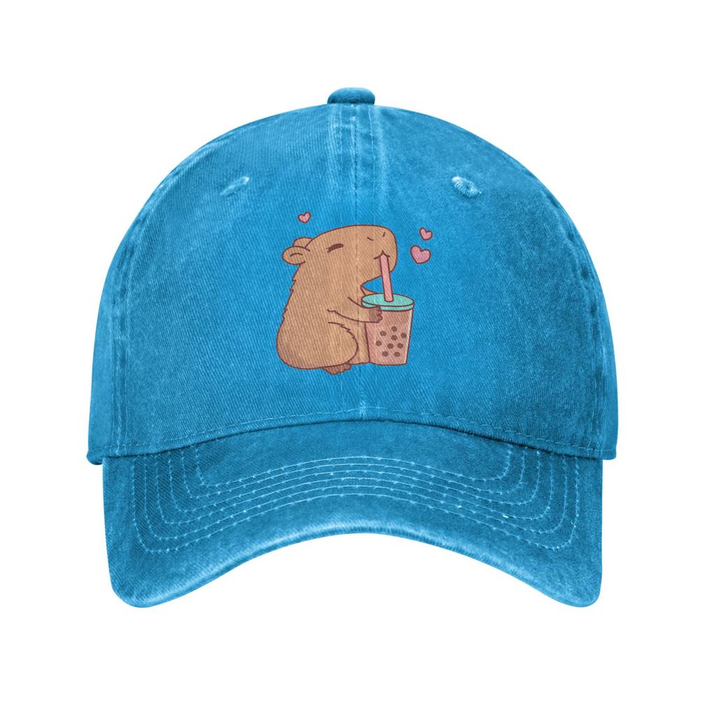 Capybara   Denim Cap Casual Baseball Caps Adjustable Hat Summer Unisex Baseball Hats