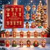 Decorative Keychain for Backpacks Highland Cow Advent Calendar, 24 Pcs Acrylic Hanging Ornaments Christmas Cartoon Character Tree Decoration, Festive