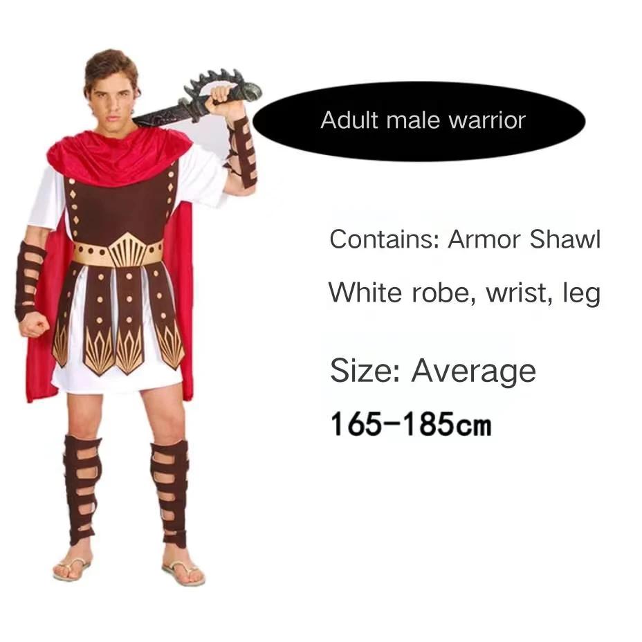 bal kostuums voor volwassenen mannen en vrouwen Romeinse krijgers Caesar Kostu gladiatoren Spartaanse krijgers Feest Carnaval Mardi Gras purim L&Other black