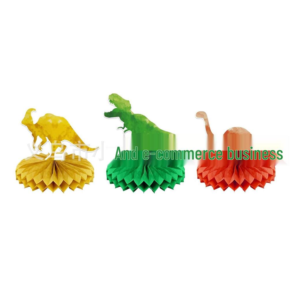 Dinosaur Fossil Party Supplies Set: Plates, Cups, Napkins, Flags, Swirls, Scene Decorations.