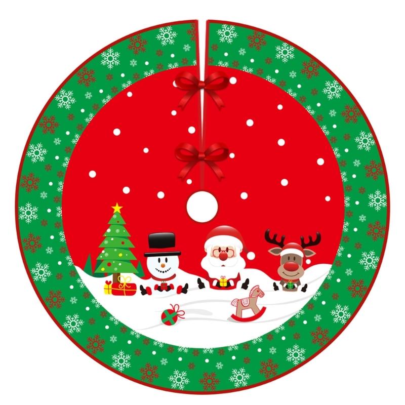

Christmas Tree Skirt Christmas Tree Mat Base Covers Decorations 35Inch Washable for Winter Holiday Party Decoration