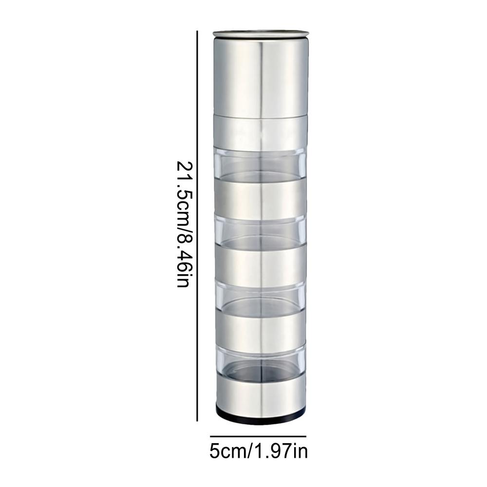 Portable Travel Spices Kit Water Proof Stackable Kitchen Storage Tools Kitchen Accessories Spices Container For Outdoor Camping
