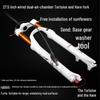Dual Air Chamber Mountain Bike Fork - 26/27.5/29 Inch, Adjustable Damping, Magnesium Alloy