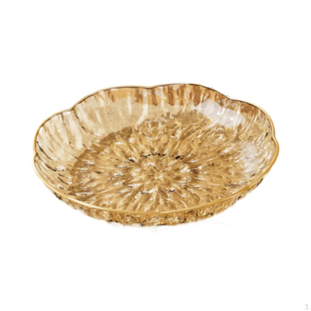 Klare Obstschale, Dessert Transparentes Geschirr, Süßigkeitenschale, Servierbehälter für Zuhause,