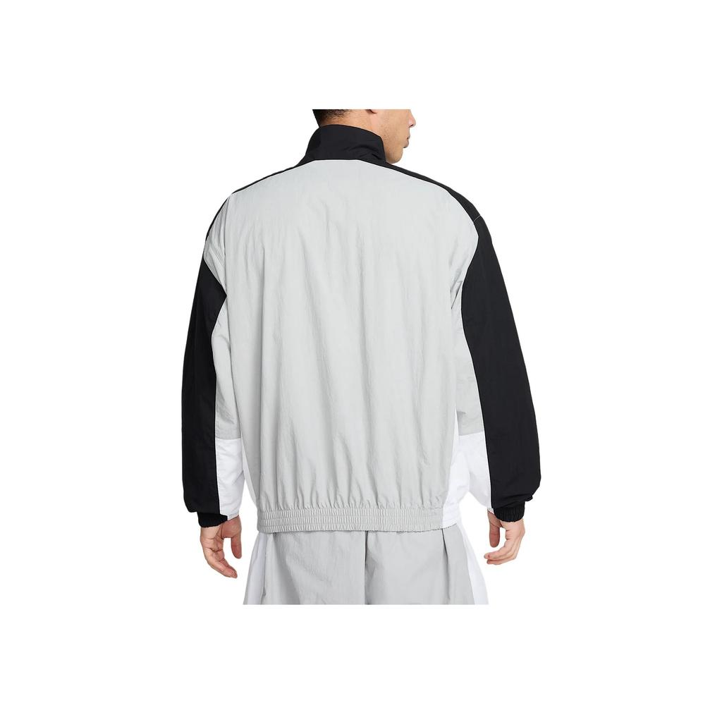 Nike Color Block Stand Collar Zip Long Sleeve Jacket Men Jacket Gray HQ6110-077