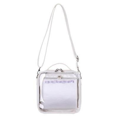 [Osel] 250010 Mineed by 2WAY Shoulder Bag, 20 X 20 X 8.5cm, Storage for Favorite Merchandise, Available In 4 Colors, with Can Badge Storage Pocket (Pe