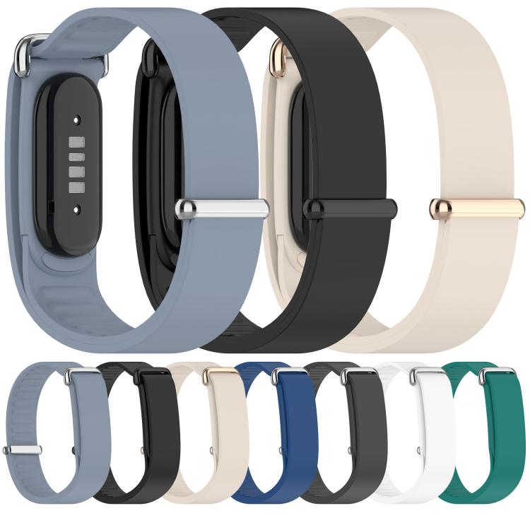 Metal Buckle Wave Texture Silicone Watch Band for Google Fitbit Air Replacement Strap