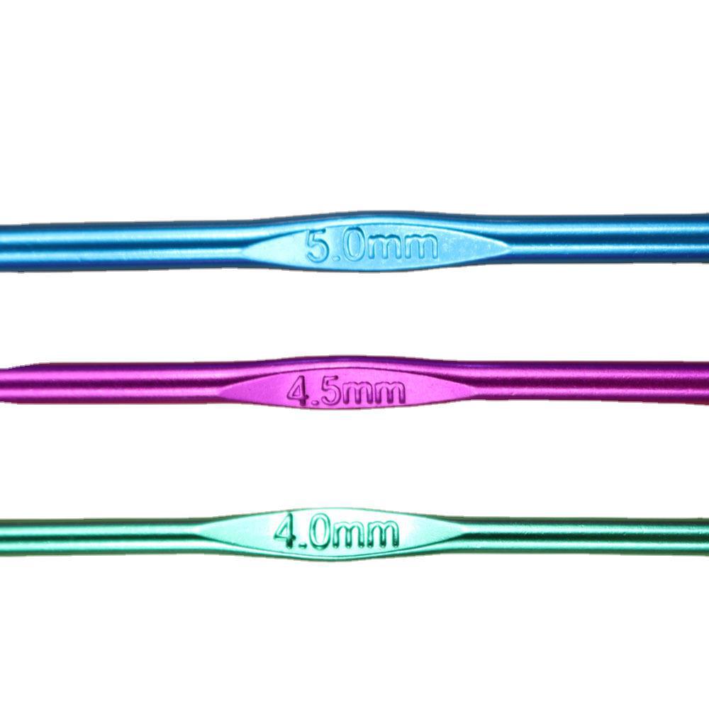 Knitting Tools, Color Aluminum Crochet, Alumina Single Head Crochet, Sweater Needle 12 Pack