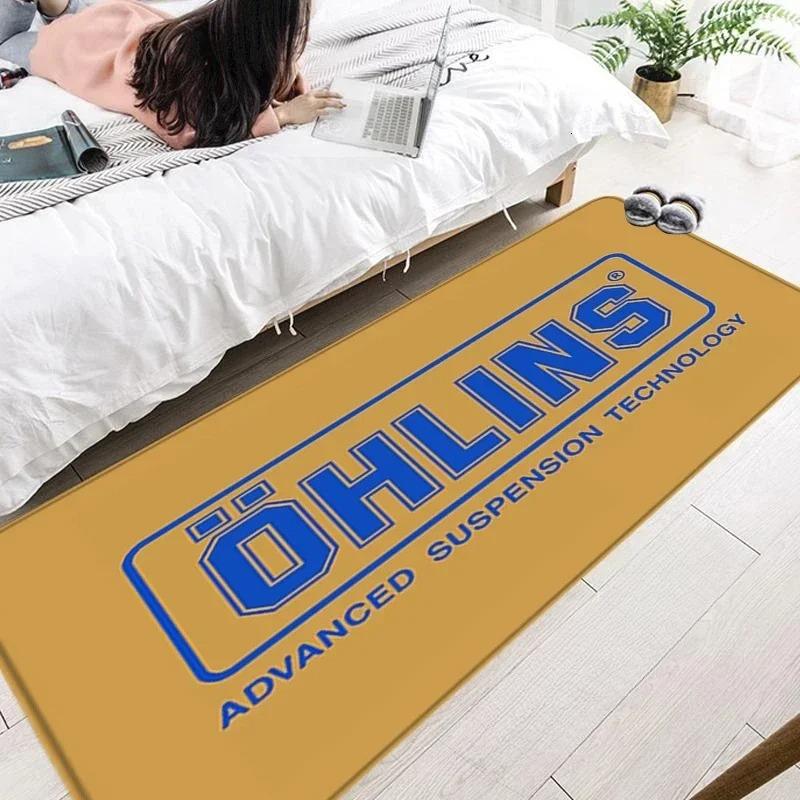 Modern Motorcycle Flannel Carpets Balcony Corridor and Porch Carpets Bedroom Bed Blankets Home Decoration Rugs for Bedroom Rug