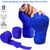 1 Pair 3M Boxing Hand Wraps Elastic Muay Thai Sanda Wrist Support Bandage Hand Protection for Adults & Kids