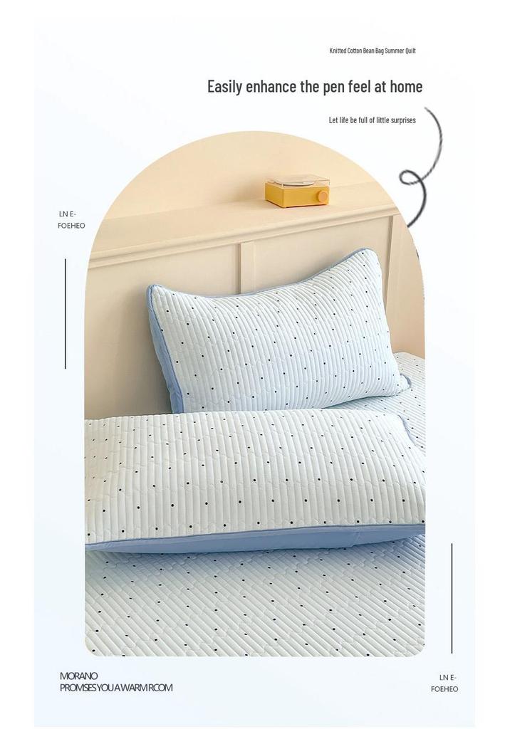 Washable Quilted Cotton Bedspread Set - Single, Printed, Thickened, All-Season Use