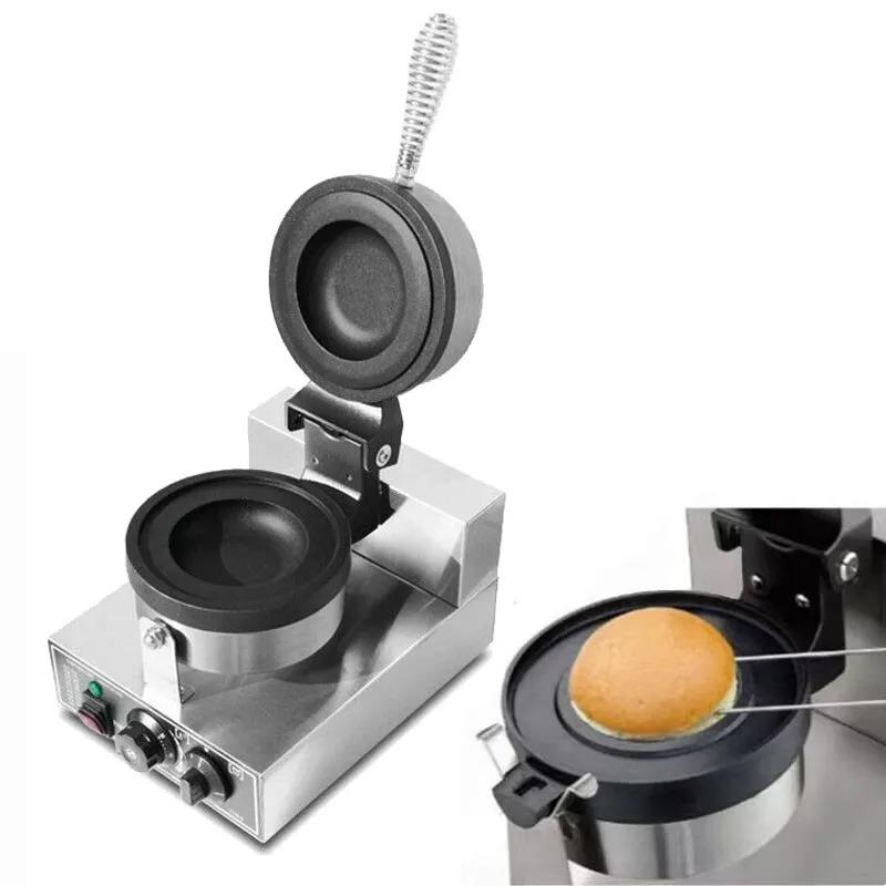 220V Hamburger Machine Burger Press Sandwich Maker 1200W Powerful Panini Press Waffle Maker