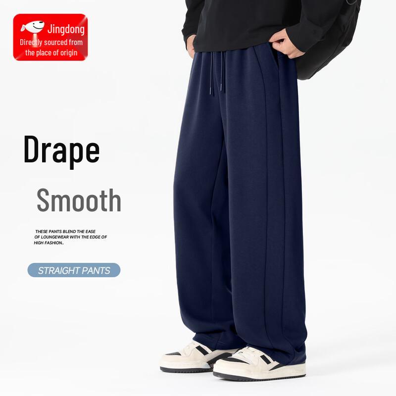

Men s 2026 Spring Casual Loose Straight-Leg Pants M