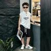 Boys' Trendy Sleeveless Cotton Polo Shirt Set - New Summer Arrival