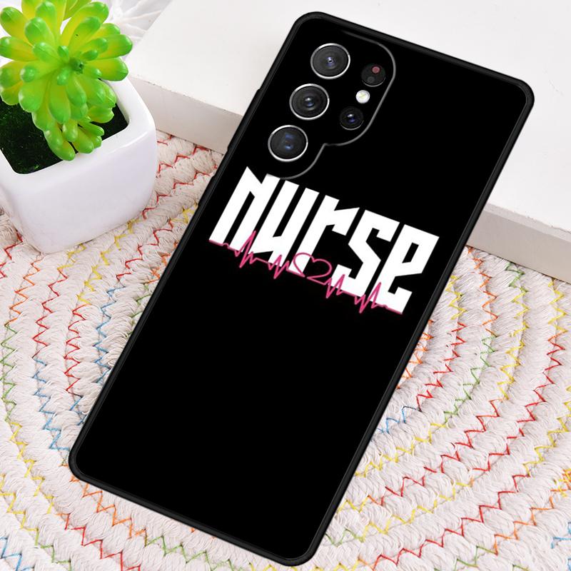 Nurse syringe heartbeat Medicine Silicone Phone Case For Samsung Galaxy note 10 pro S26 S25 S24 S23 S22 S21 Plus Ultra Cover