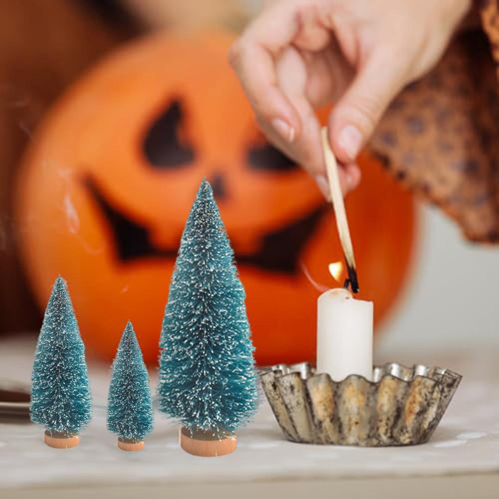 Artificial Tree Bottle Brush Tree Miniature Pine Trees Sturdy Design DIY Crafts