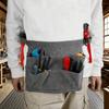 Portable Tool Storage Bag Multi Pocket Durable Canvas Waist Bag For Electricians Carpenters Gardeners Hardware Organizer Bag