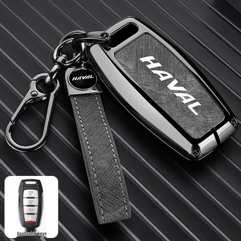 Haval Car Key Case: Great Wall H2S, H6, First Love, Big Dog, M6, H4, F7x, F5, H9 - Zinc Alloy Buckle and Shell.