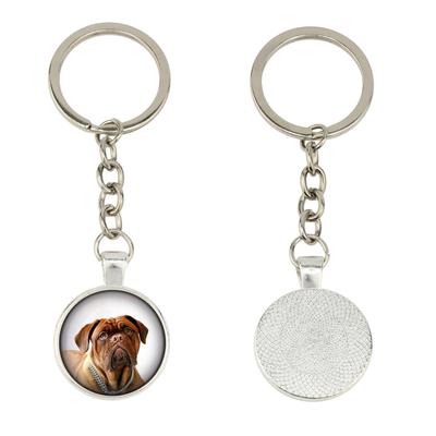 Dogue de Bordeaux, Französische Dogge, Bordeauxdogge - Schlüsselanhänger in einer Box, eigenes Foto, Schlüsselanhänger der Marke