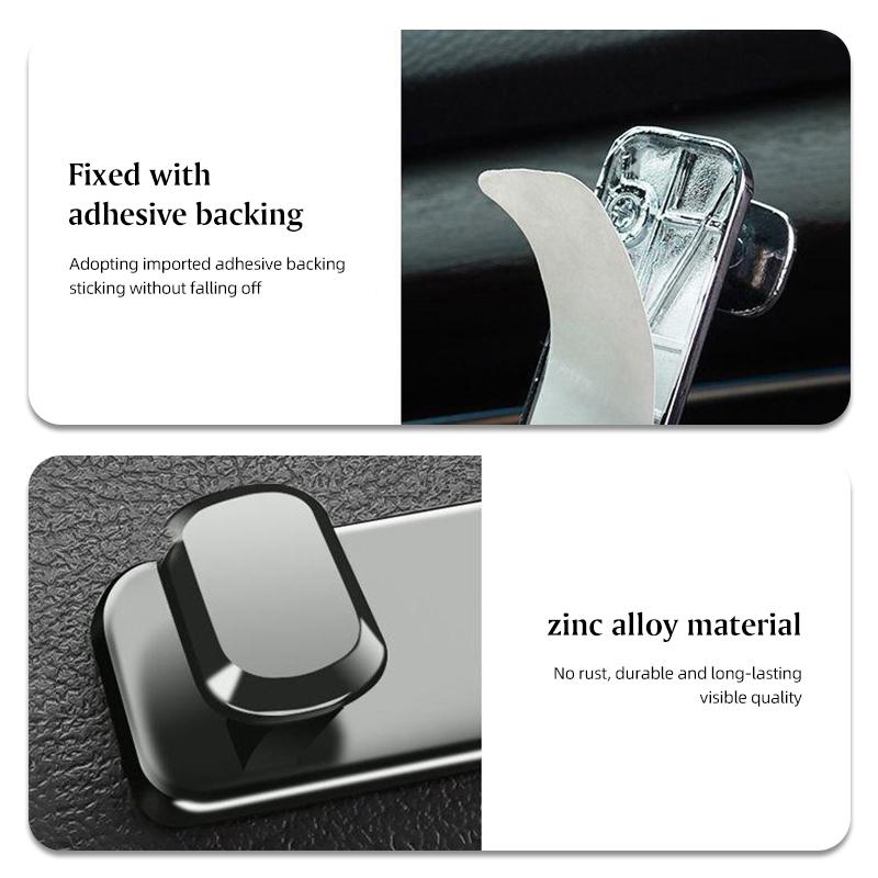 1Pcs Car Metal Storage Hook Organizer Interior Keyring For Toyota 86 Corolla Yaris Aygo CHR Camry Prius RAV4 Prado Hilux Supra