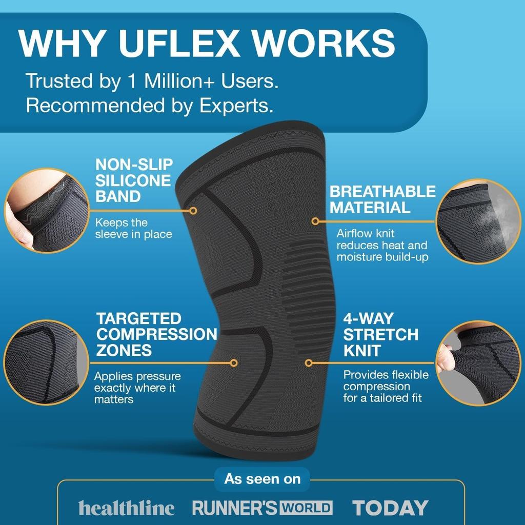 1PC Fitness Running Cycling Knee Support Braces Elastic Nylon Sport Compression Knee Pad Sleeve for Basketball Volleyball