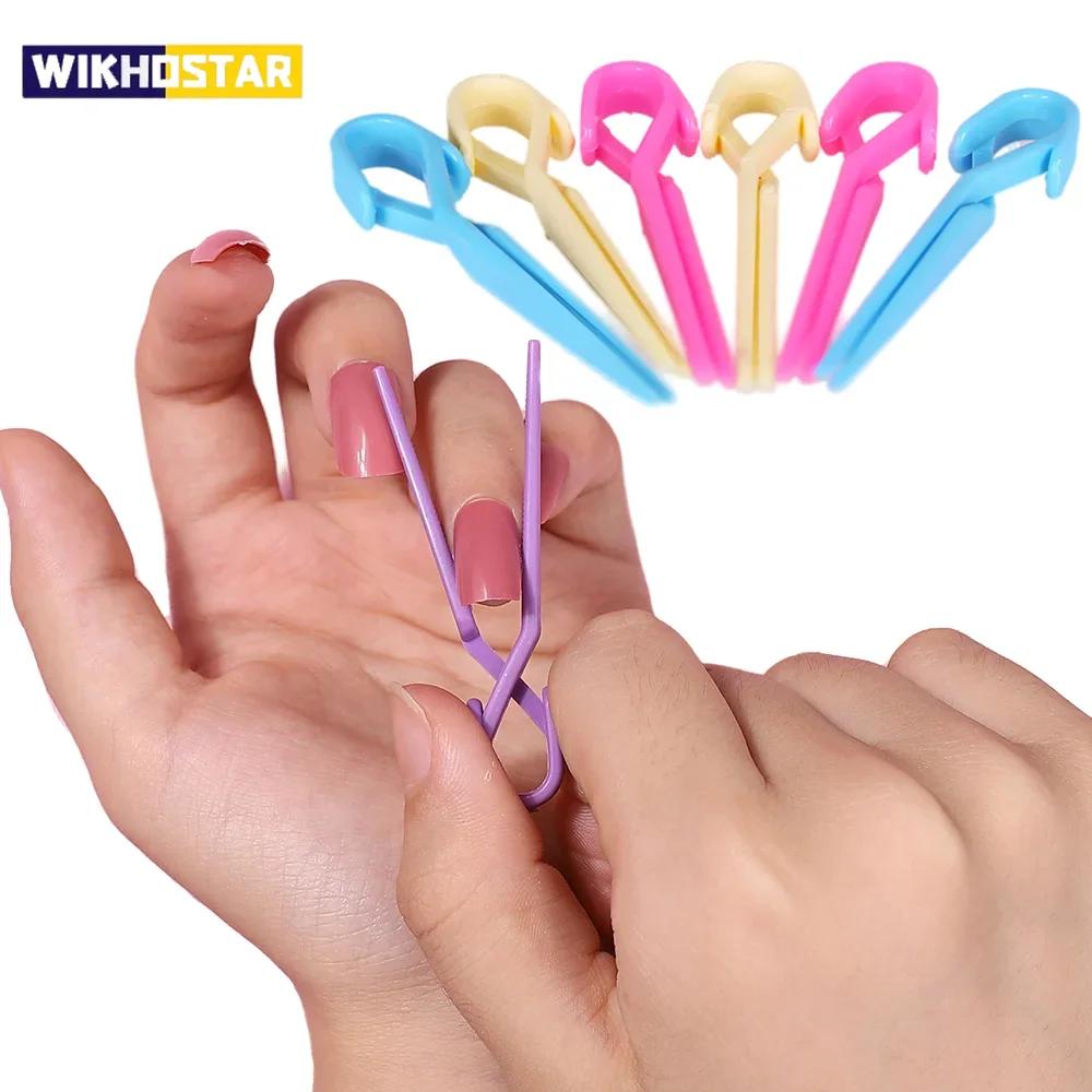 10pcs Nail Care Clip Polish Spill Proof Model Polish Glue Overflow Nail Art Forms Tool Clip French Apply Uv Gel Protect Finger
