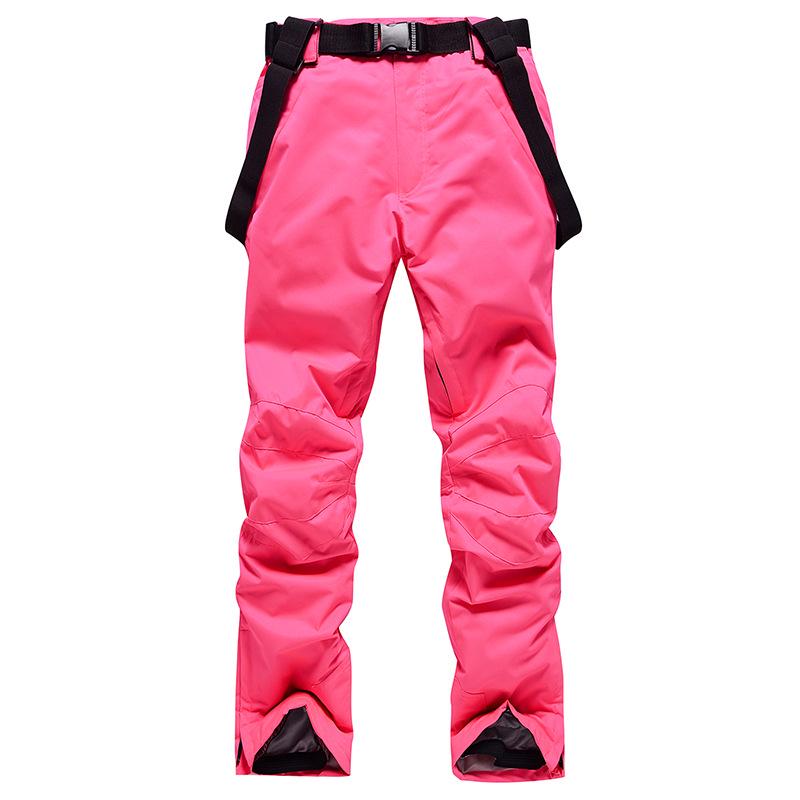 Unisex Ski Pants with Suspenders, Winter Windproof, Waterproof, and Insulated for Snowboarding and Skiing
