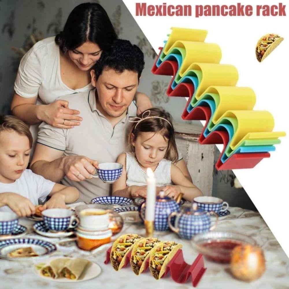 Grill Restaurant Sturdy Plastic Convenient Tortilla Tray Taco Shell Stand Taco Holder Kitchen Tools