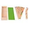 Wooden Sorting Box with Lid 80 Pieces 8 Categorie Kids Toys for Children