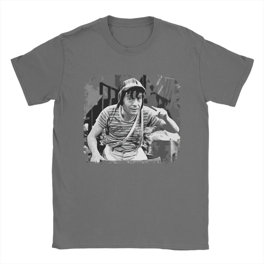 Unisex TShirt El Chavo Del Ocho Chaves Xavier Digital Painting Black And White TShirts Fashion El Chavo Del Ocho Summer Tee Shirt
