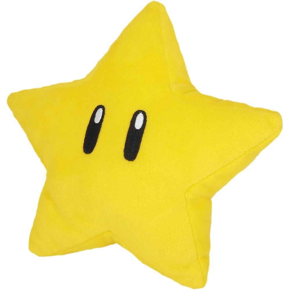 San-ei Trading Super Mario All Star Collection Super Star Plush Toy 19x7x18cm